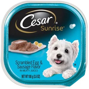 Cesar Canine Cuisine Savory Rosticceria Sapore di Pollo con Pancetta e Formaggio Cibo per Cani Umido - 3.5 oz - Confezione da 24